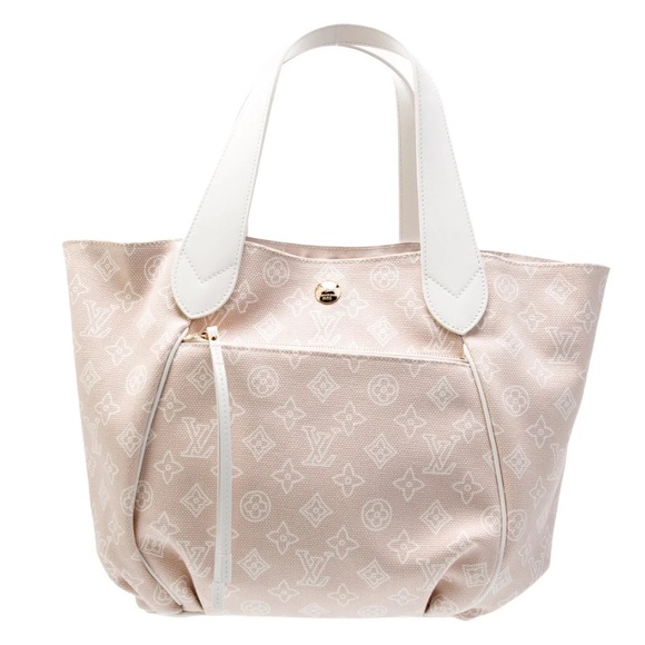 Louis Vuitton Cream and Tan Tote Set - Picture 2 of 8